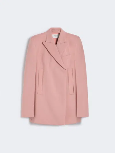 Max Mara Straight-fit Blazer In Pink