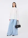 Max Mara Straight-fit Silk Shirt In White