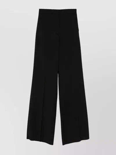 MAX MARA STRAIGHT HIGH WAIST WIDE-LEG TROUSERS