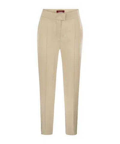 Max Mara Straight-leg Casual Pants In Beige