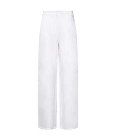 Max Mara Straight-leg Casual Pants In White
