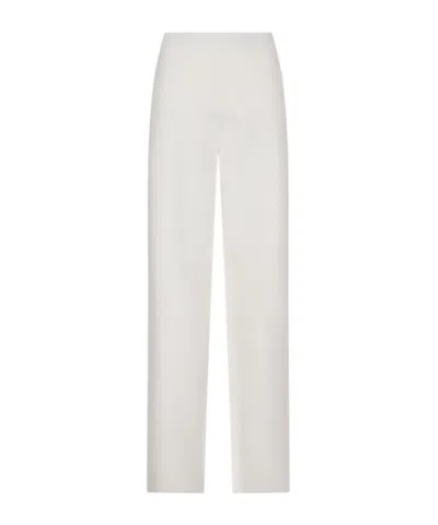 Max Mara Straight-leg Casual Pants In White