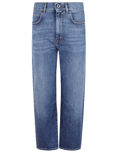 Max Mara Straight-leg Denim Jeans With Mid-rise Waist In Blue