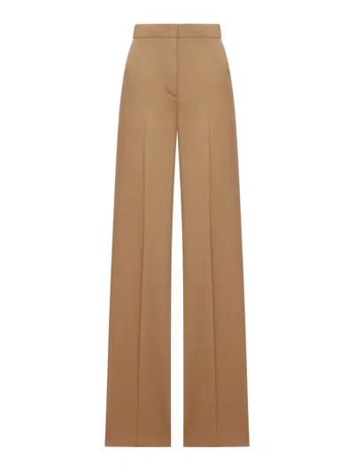 MAX MARA STRAIGHT-LEG LIGHT WOOL TROUSERS
