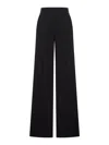 Max Mara Straight-leg Trousers In Light Wool In Brown