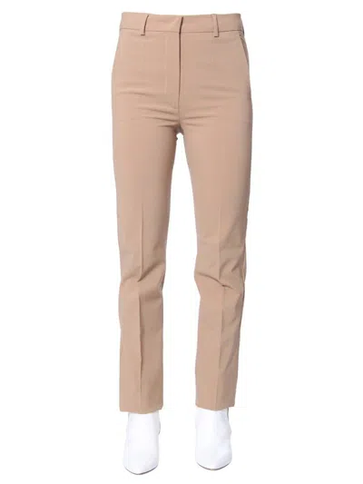 Max Mara Straight Leg Narvel Pants In Beige