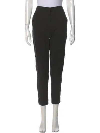 Pre-owned Max Mara Straight Leg Pants In Black