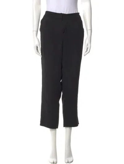 Pre-owned Max Mara Straight Leg Pants In Black