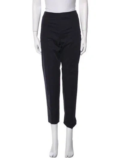 Pre-owned Max Mara Straight Leg Pants In Black