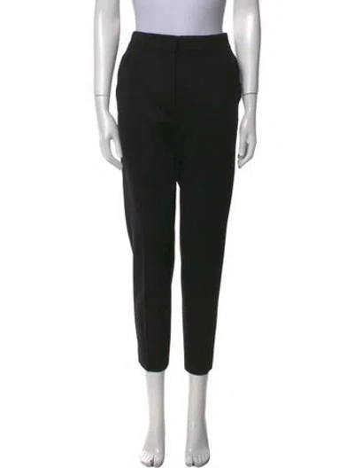 Pre-owned Max Mara Straight Leg Pants In Black