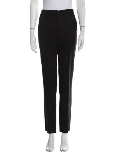 Pre-owned Max Mara Straight Leg Pants In Black