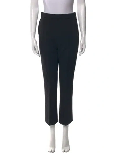 Pre-owned Max Mara Straight Leg Pants In Black