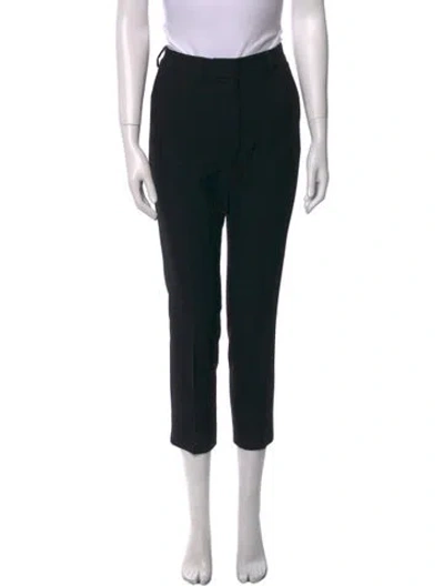 Pre-owned Max Mara Straight Leg Pants In Black