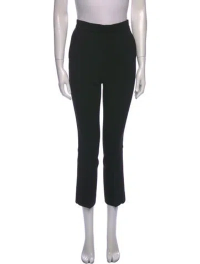 Pre-owned Max Mara Straight Leg Pants In Black