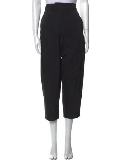 Pre-owned Max Mara Straight Leg Pants In Black