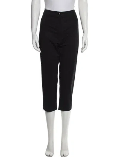 Pre-owned Max Mara Straight Leg Pants In Black