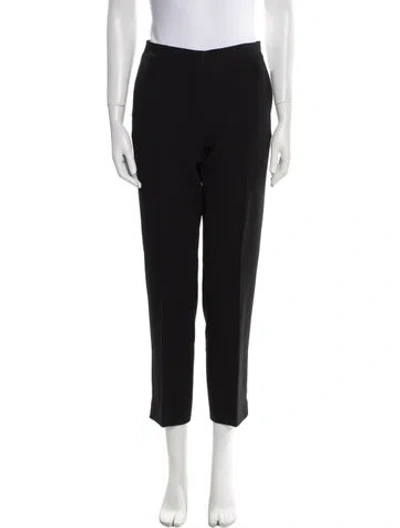 Pre-owned Max Mara Straight Leg Pants In Black