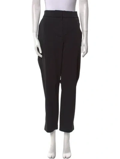 Pre-owned Max Mara Straight Leg Pants In Black