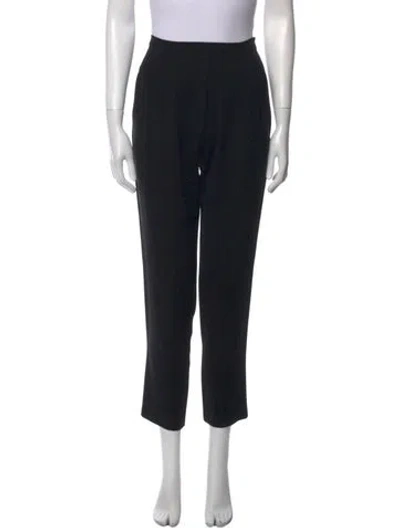 Pre-owned Max Mara Straight Leg Pants In Black