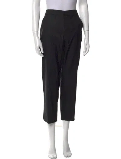 Pre-owned Max Mara Straight Leg Pants In Black