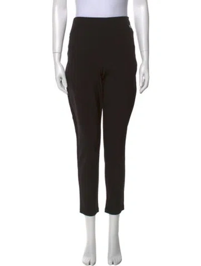 Pre-owned Max Mara Straight Leg Pants In Black