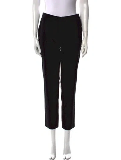 Pre-owned Max Mara Straight Leg Pants In Black