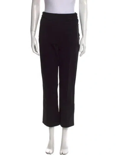 Pre-owned Max Mara Straight Leg Pants In Black