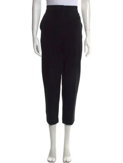 Pre-owned Max Mara Straight Leg Pants In Black