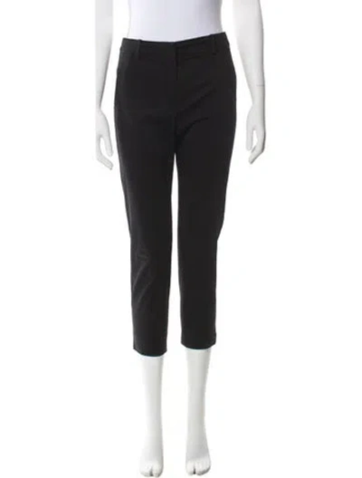 Pre-owned Max Mara Straight Leg Pants In Black