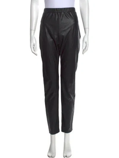 Pre-owned Max Mara Straight Leg Pants In Black