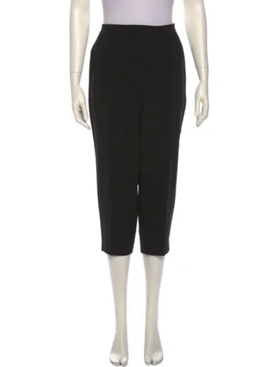 Pre-owned Max Mara Straight Leg Pants In Black