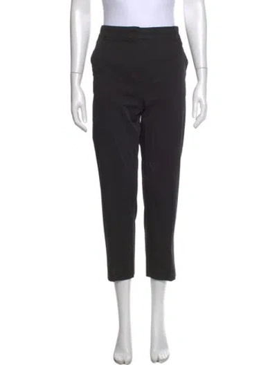 Pre-owned Max Mara Straight Leg Pants In Black
