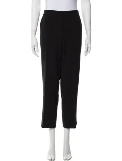 Pre-owned Max Mara Straight Leg Pants In Black