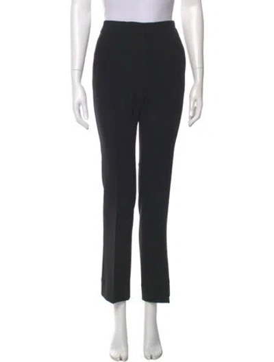 Pre-owned Max Mara Straight Leg Pants In Black