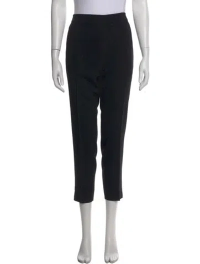 Pre-owned Max Mara Straight Leg Pants In Black