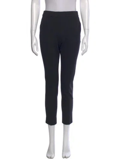 Pre-owned Max Mara Straight Leg Pants In Black