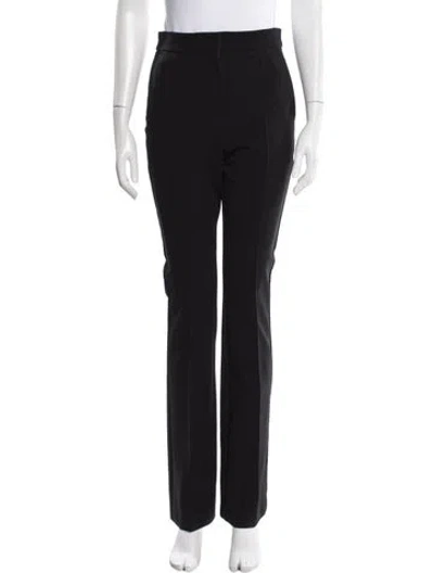 Pre-owned Max Mara Straight Leg Pants In Black