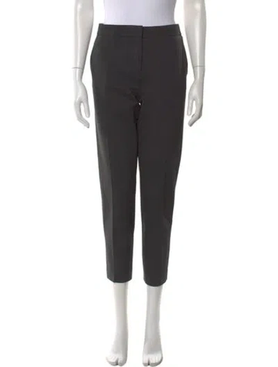 Pre-owned Max Mara Straight Leg Pants In Black