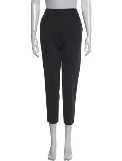 Pre-owned Max Mara Straight Leg Pants In Black