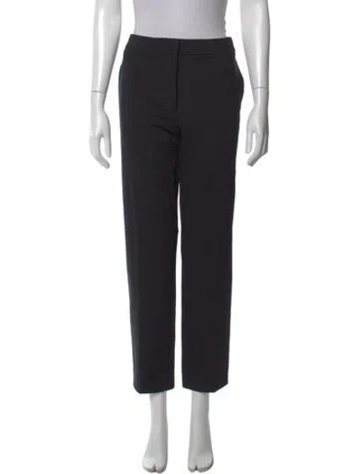 Pre-owned Max Mara Straight Leg Pants In Black