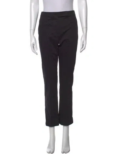 Pre-owned Max Mara Straight Leg Pants In Black