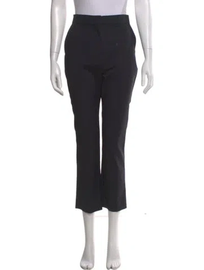 Pre-owned Max Mara Straight Leg Pants In Black