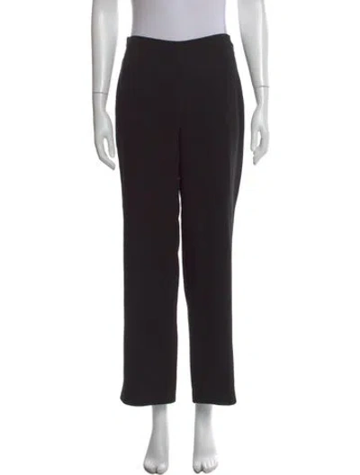 Pre-owned Max Mara Straight Leg Pants In Black