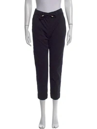 Pre-owned Max Mara Straight Leg Pants In Black