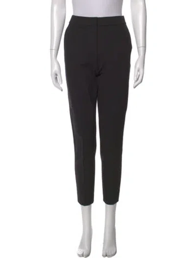 Pre-owned Max Mara Straight Leg Pants In Black