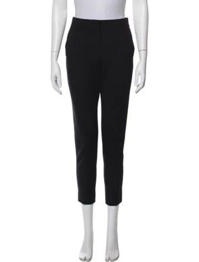 Pre-owned Max Mara Straight Leg Pants In Black