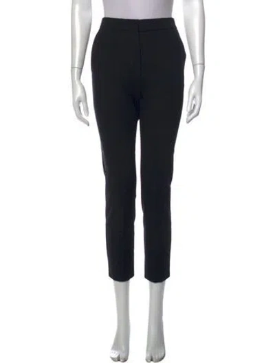 Pre-owned Max Mara Straight Leg Pants In Black
