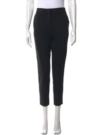 Pre-owned Max Mara Straight Leg Pants In Black