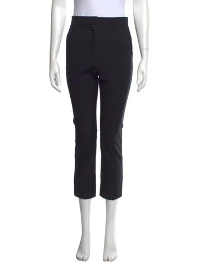 Pre-owned Max Mara Straight Leg Pants In Black