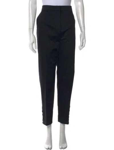 Pre-owned Max Mara Straight Leg Pants In Black